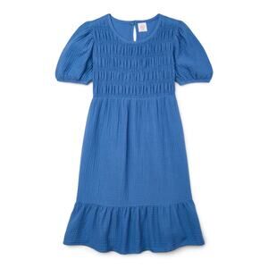 Wonder Nation Blue Smocked Dress XL